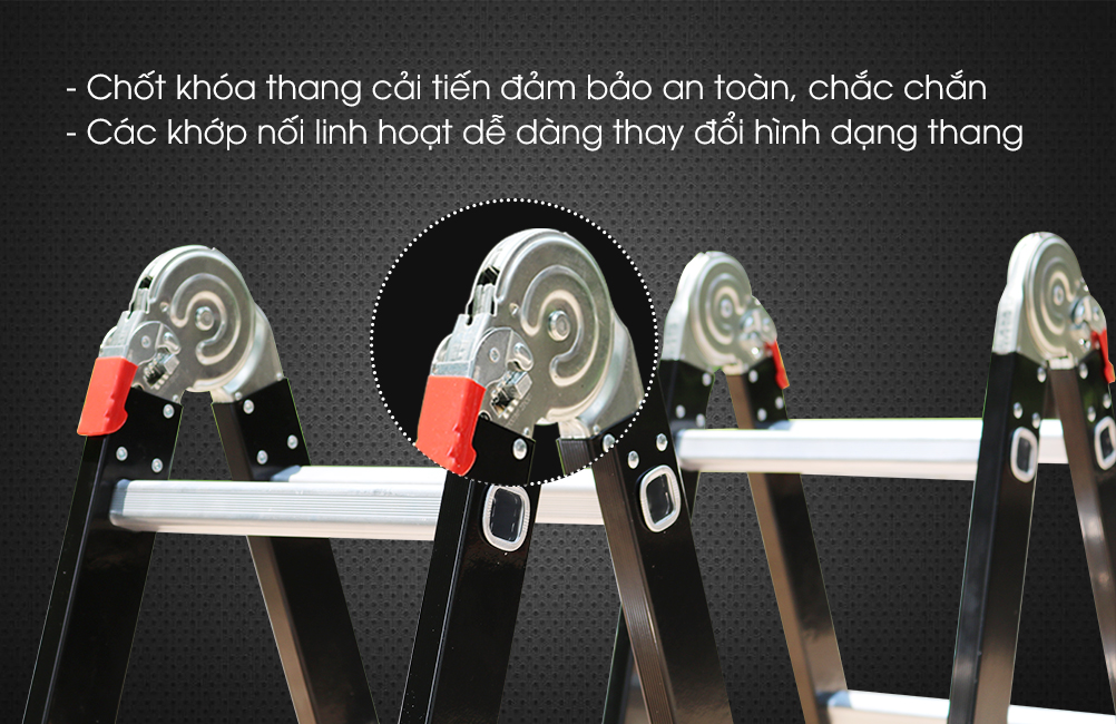 Thang nhôm gấp đoạn Nikawa NKG-45